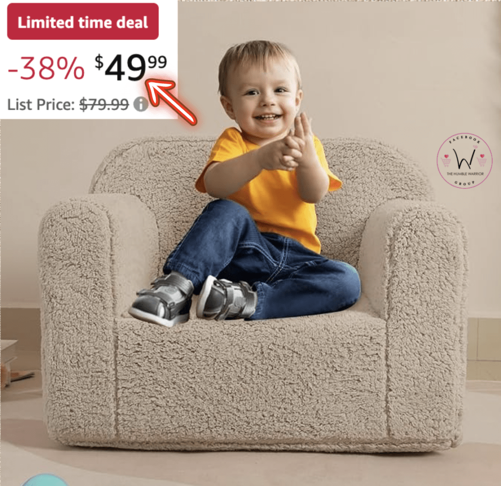 The Kids Snuggly-Soft Sherpa Chair!